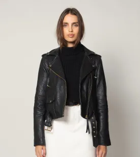 Asher Leather Jacket | Black
