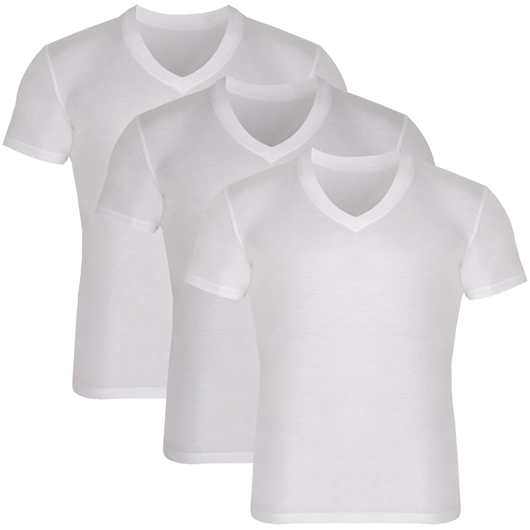 Bambooven Men’s V-Neck T-Shirt – (3 Pack)