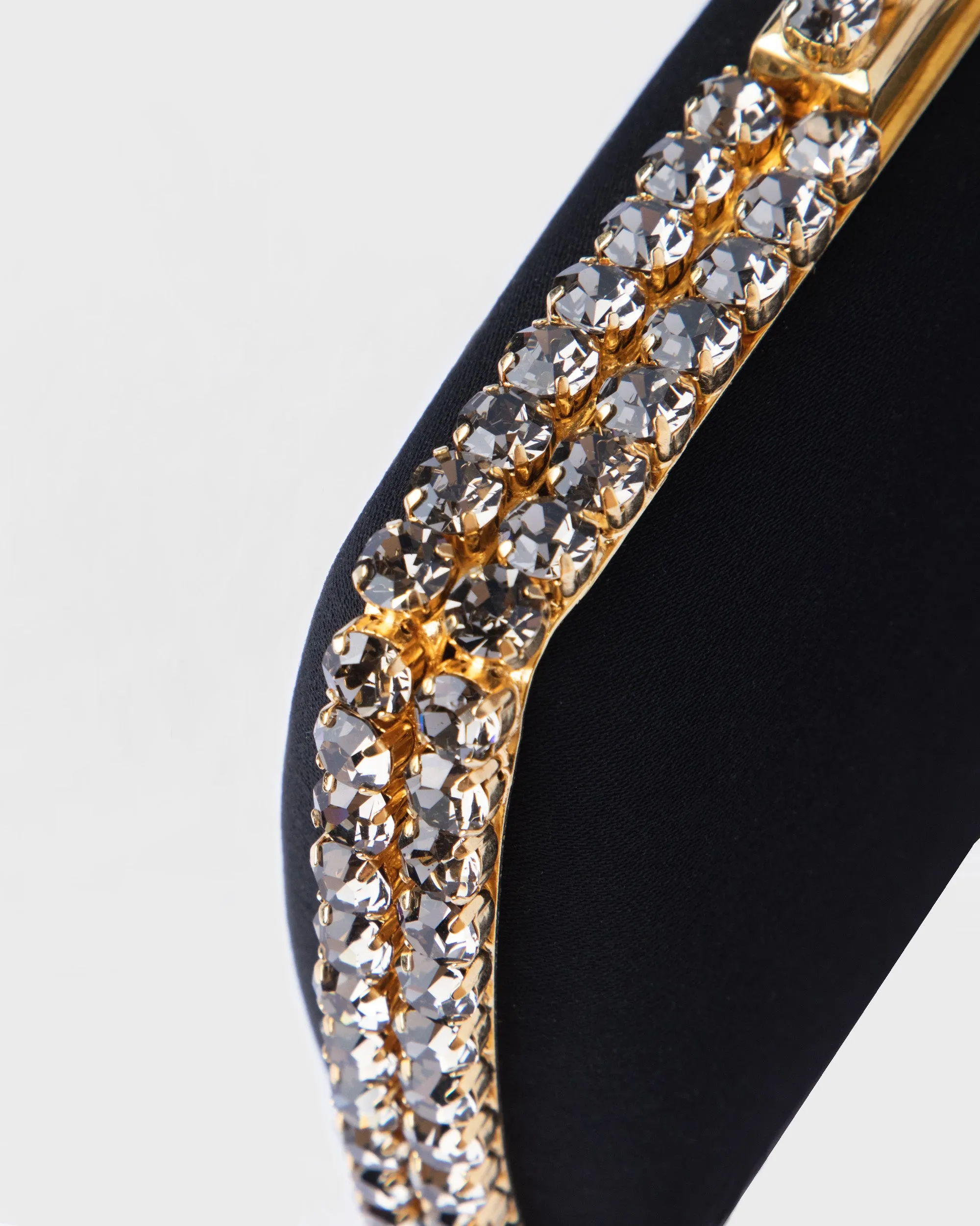 Black Clutch With Gold Hardware