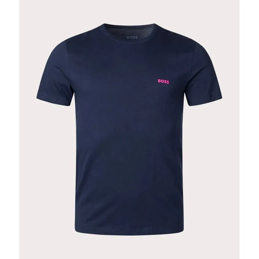 BOSS THREE-PACK OF LOGO-EMBROIDERED UNDERWEAR T-SHIRTS IN COTTON