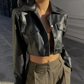 Celia  Classic Leather Jacket