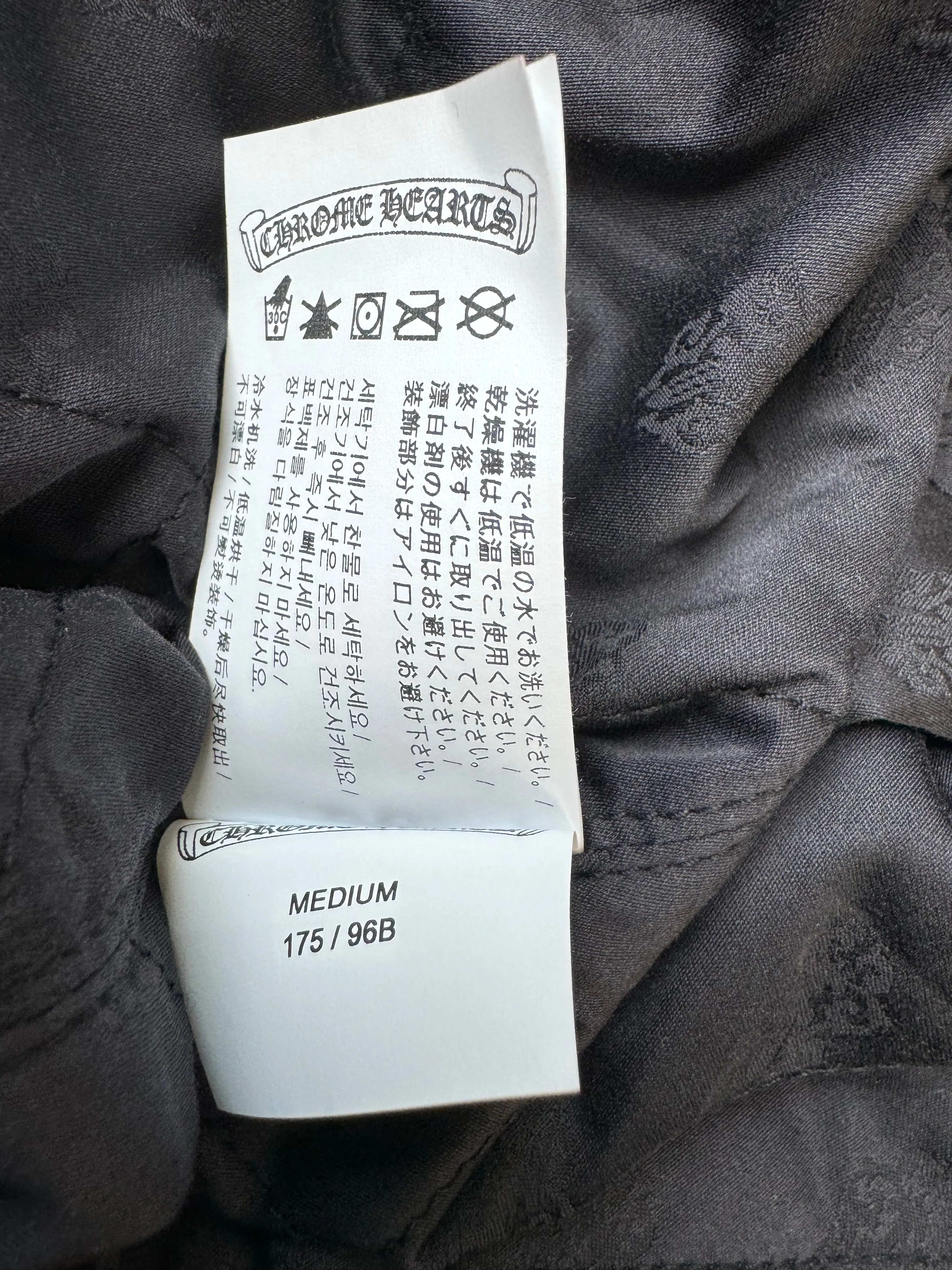 Chrome Hearts Red & White Fleur Padded Flannel
