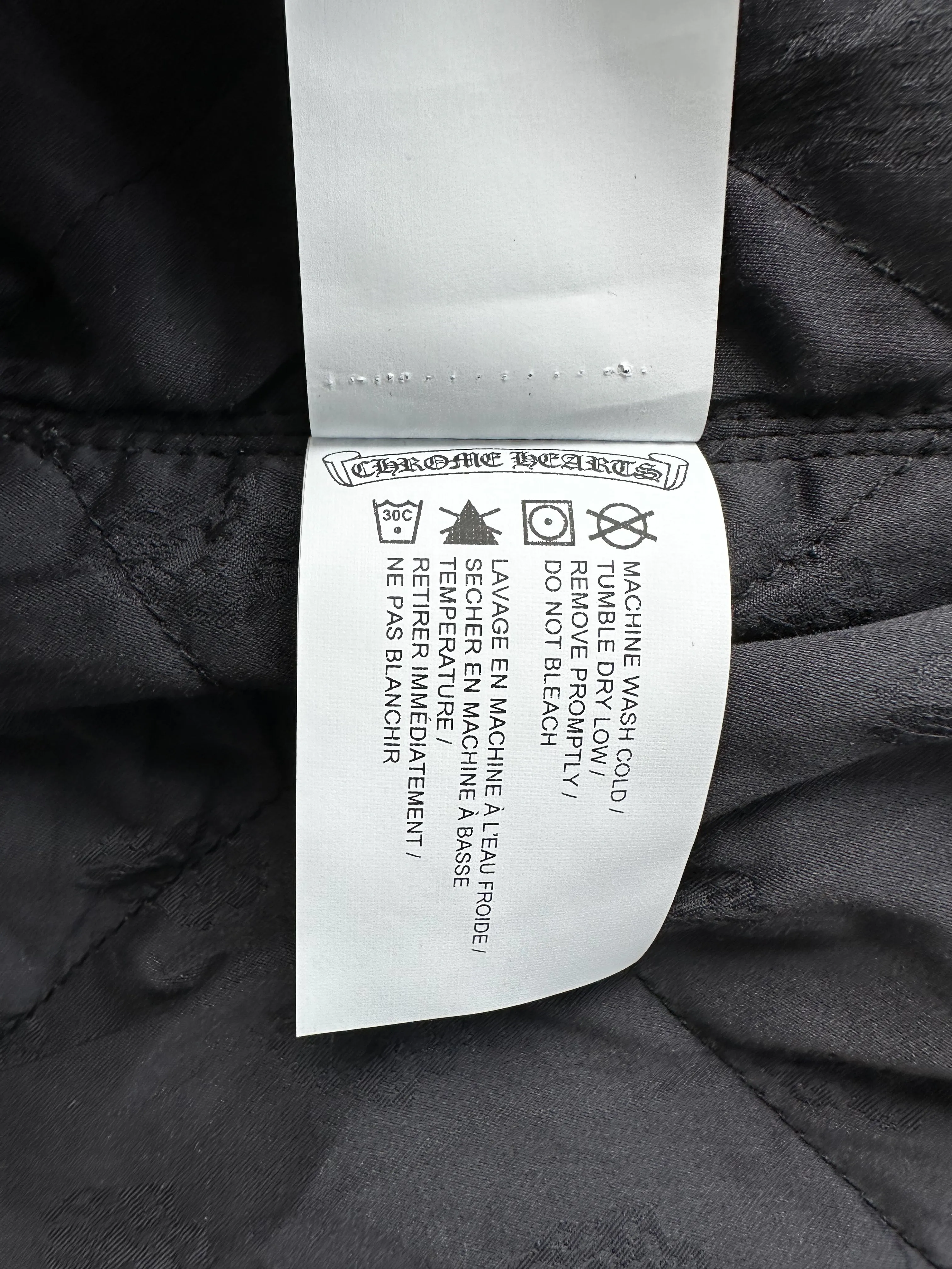 Chrome Hearts Red & White Floral Padded Flannel Jacket