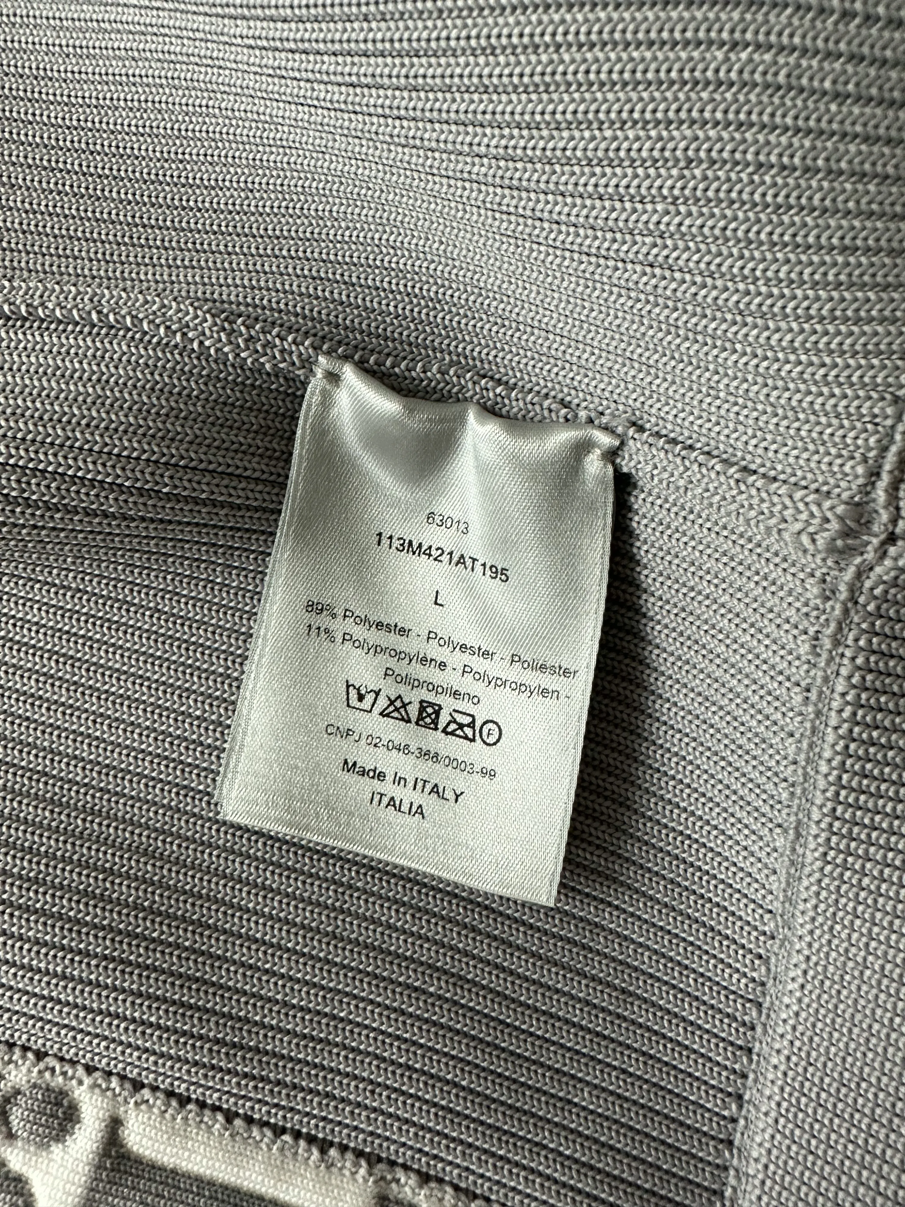 Dior Grey & White Oblique Zip Up Jacket