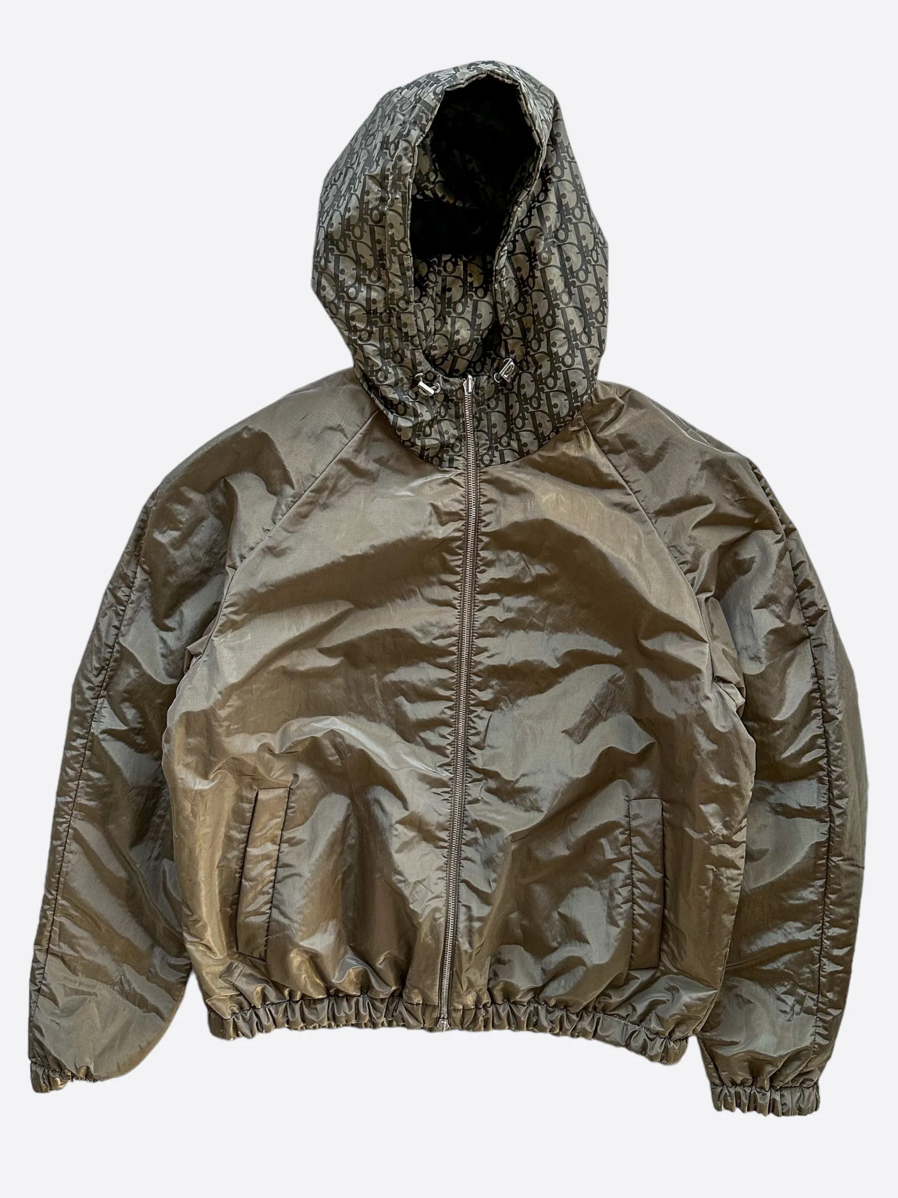 Dior Olive Oblique Reversible Leather Jacket