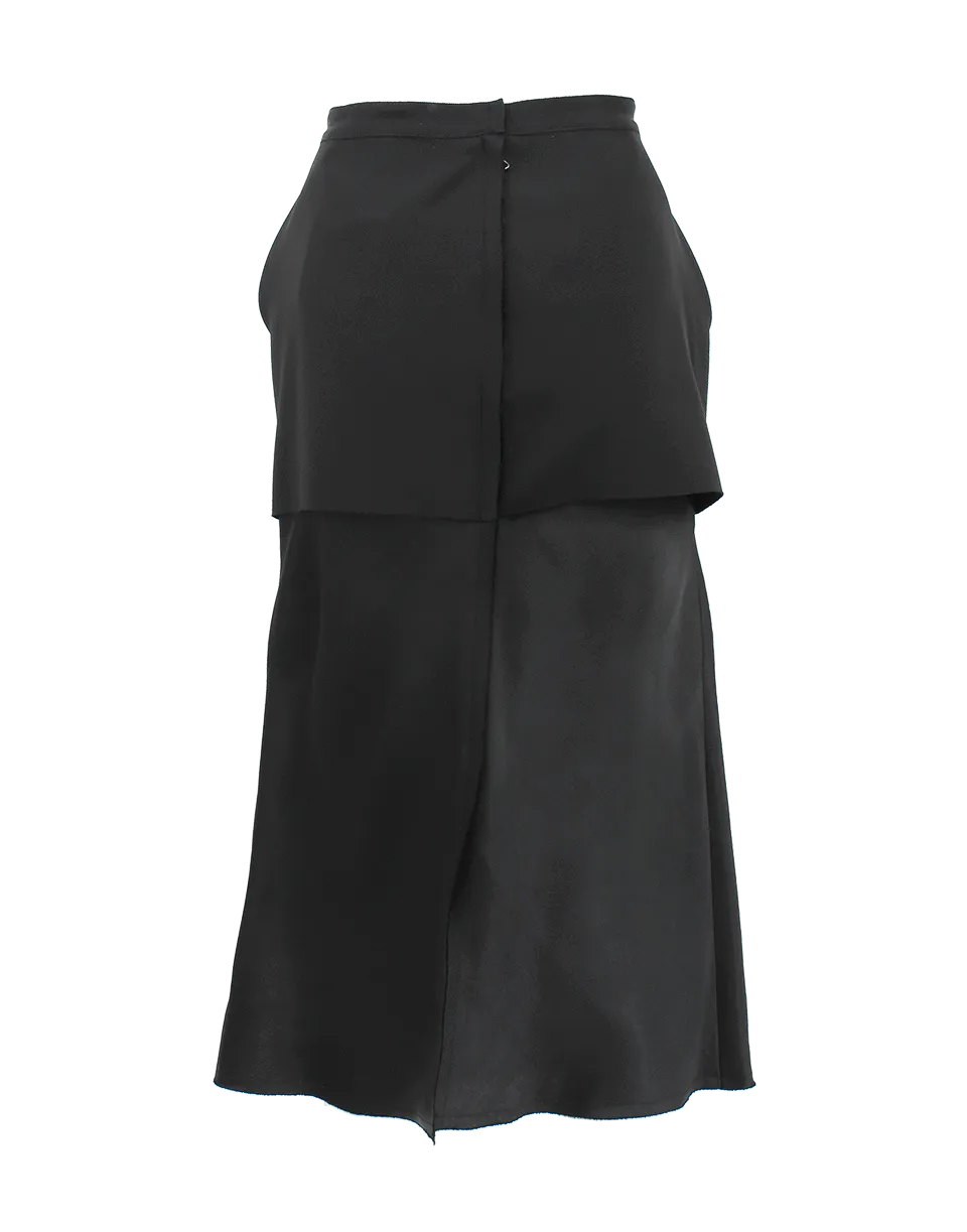 Double Layer Slim Skirt