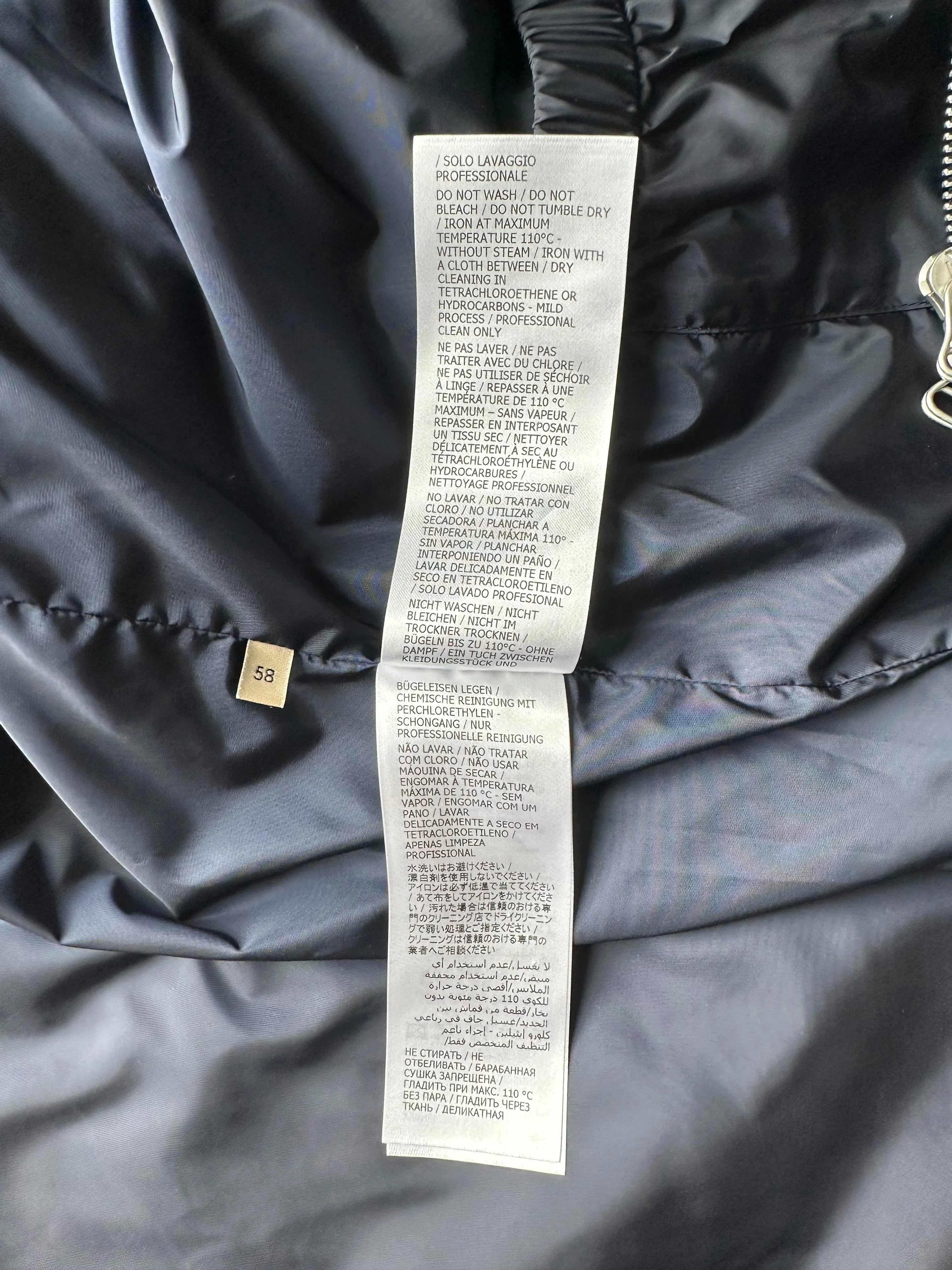 Gucci Blue GG Monogram Canvas Zip Up Jacket