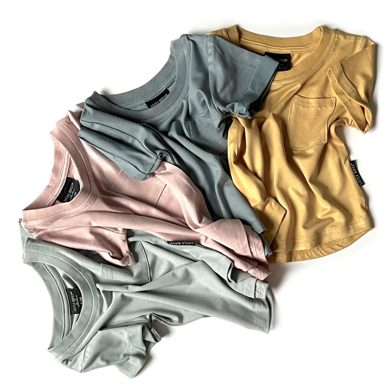 Little Bipsy - Basic Pocket Tee in Sunny Day
