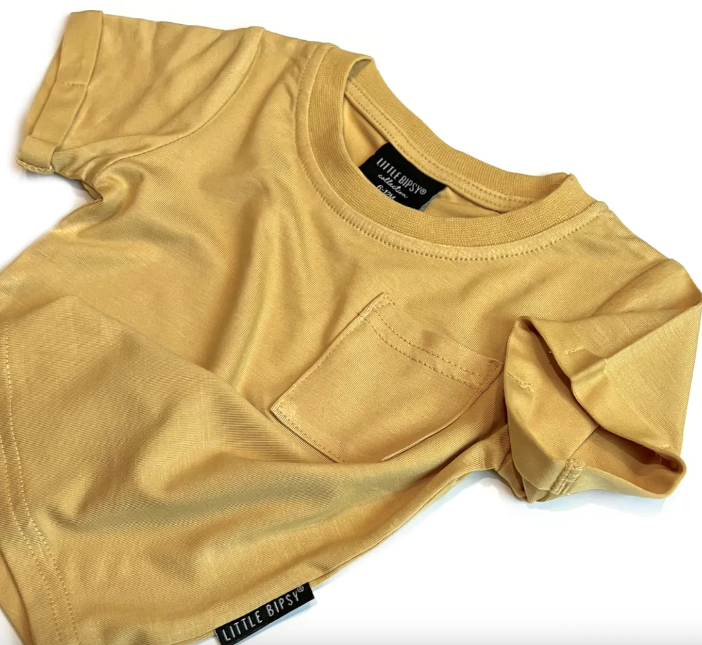 Little Bipsy - Basic Pocket Tee in Sunny Day