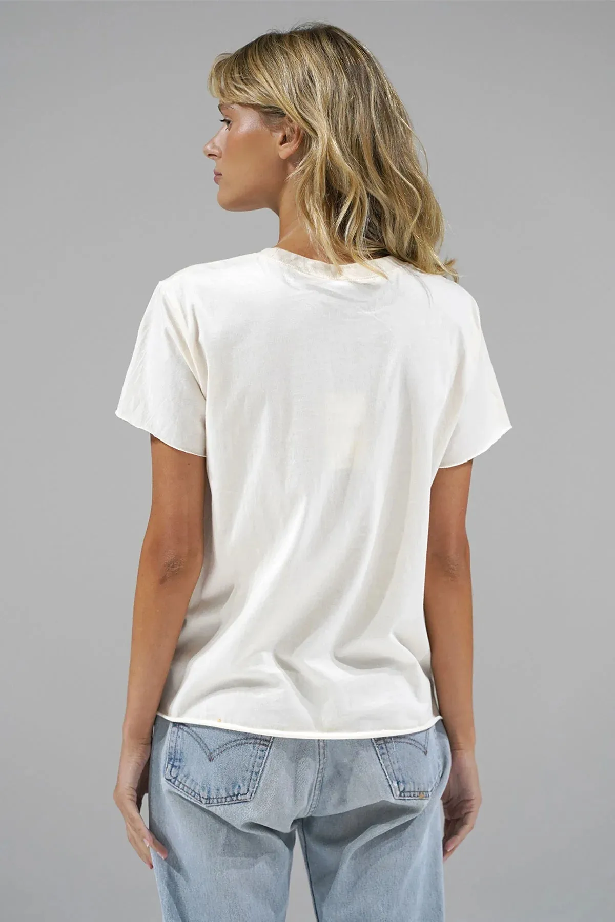 LNA | Rocker Cotton Tee - Off White