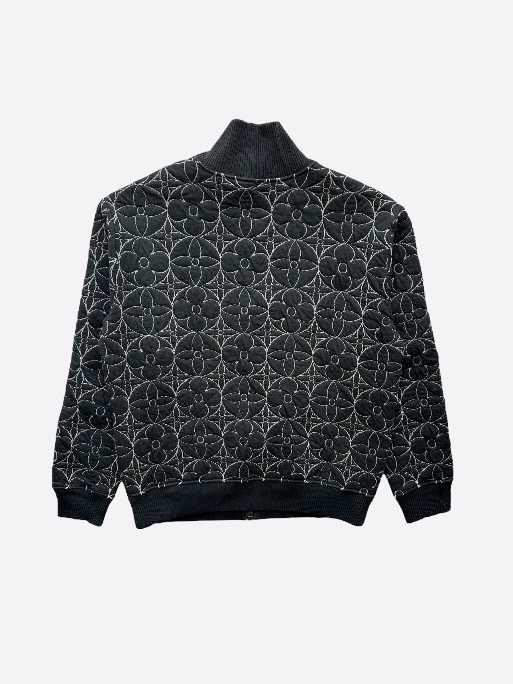 Louis Vuitton Black & White Flower Monogram Jacket