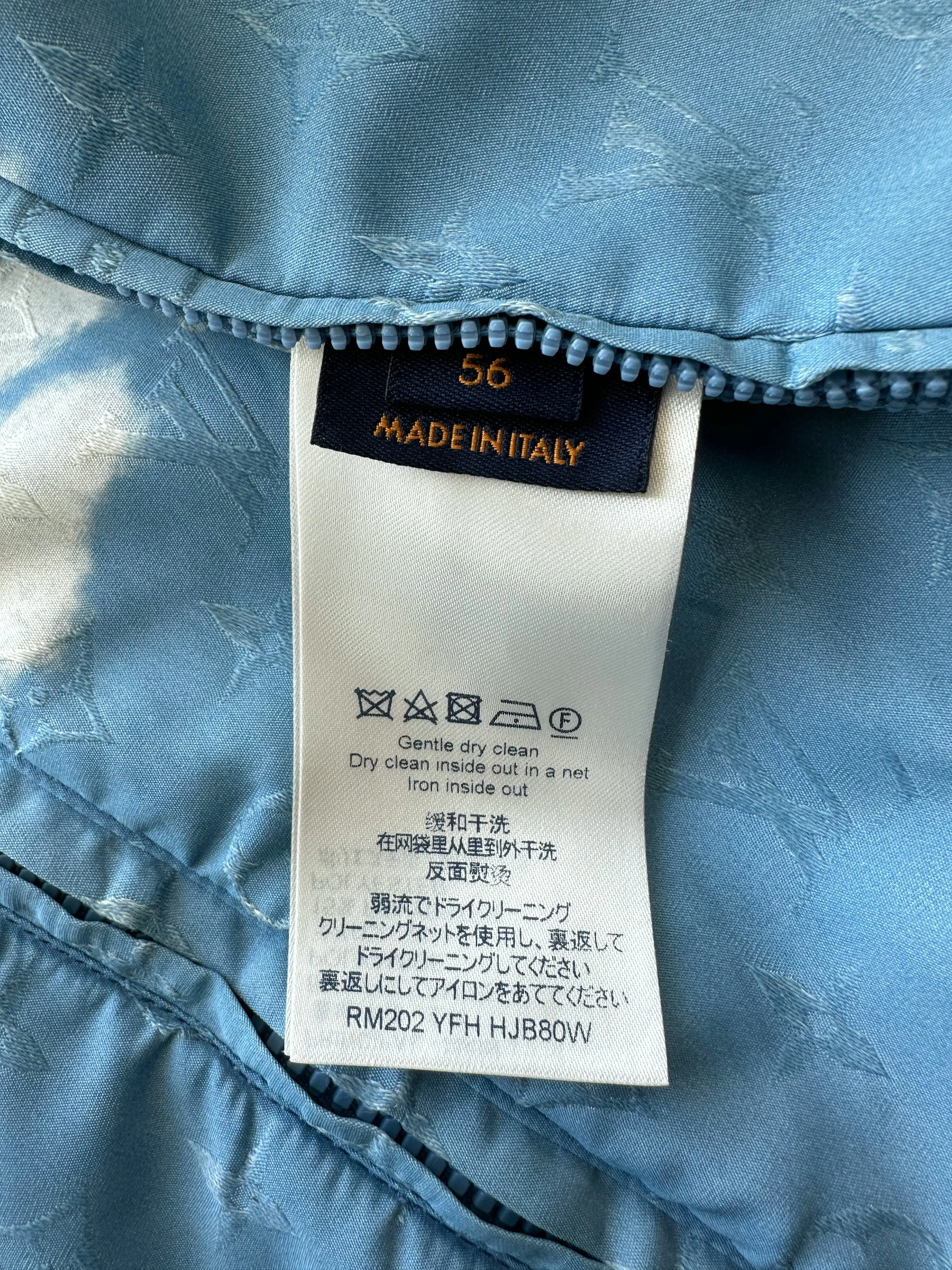 Louis Vuitton Blue Cloud Monogram Windbreaker
