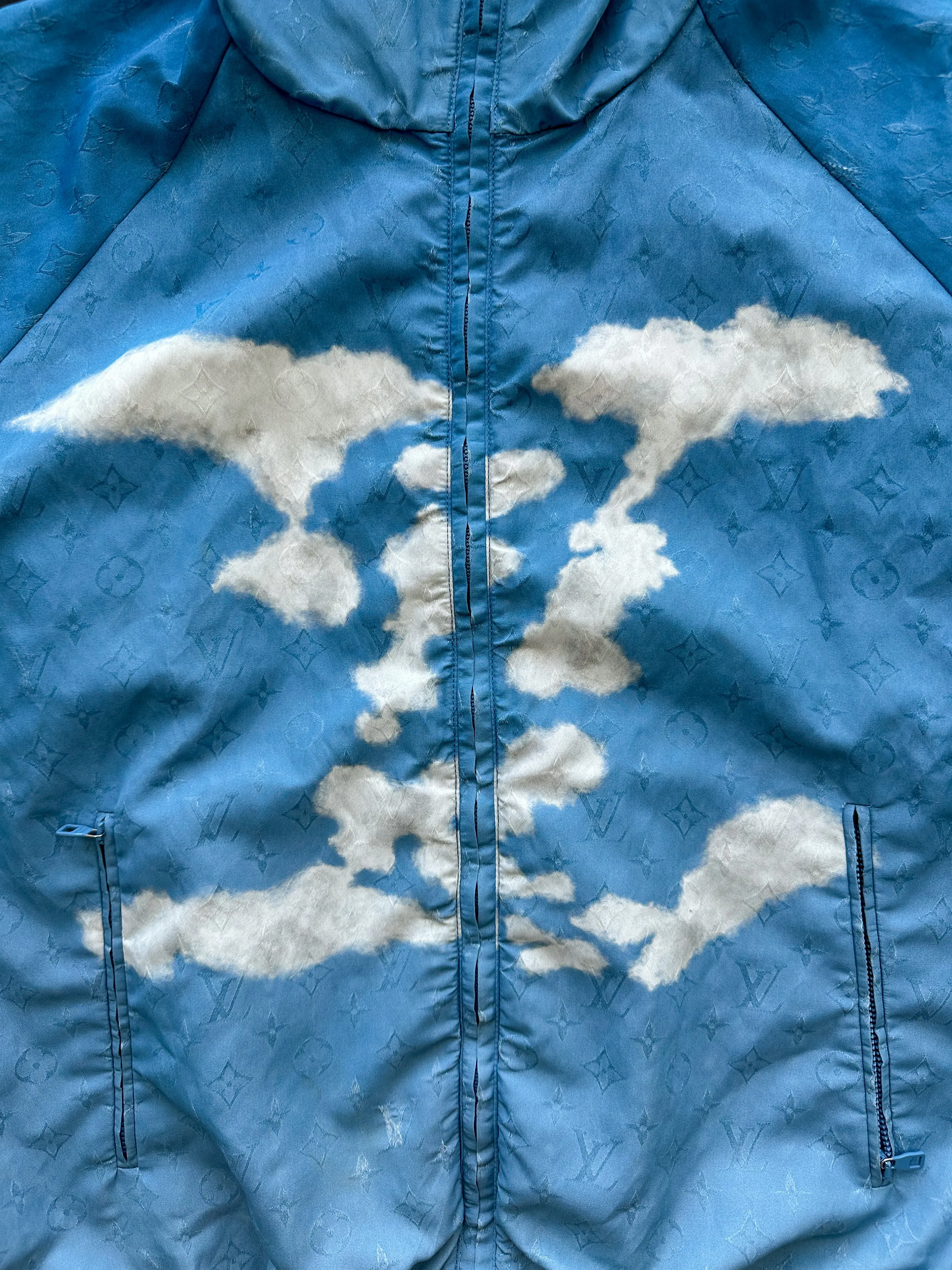 Louis Vuitton Blue Cloud Monogram Windbreaker