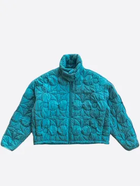 Louis Vuitton Blue Flower Monogram Puffer Jacket