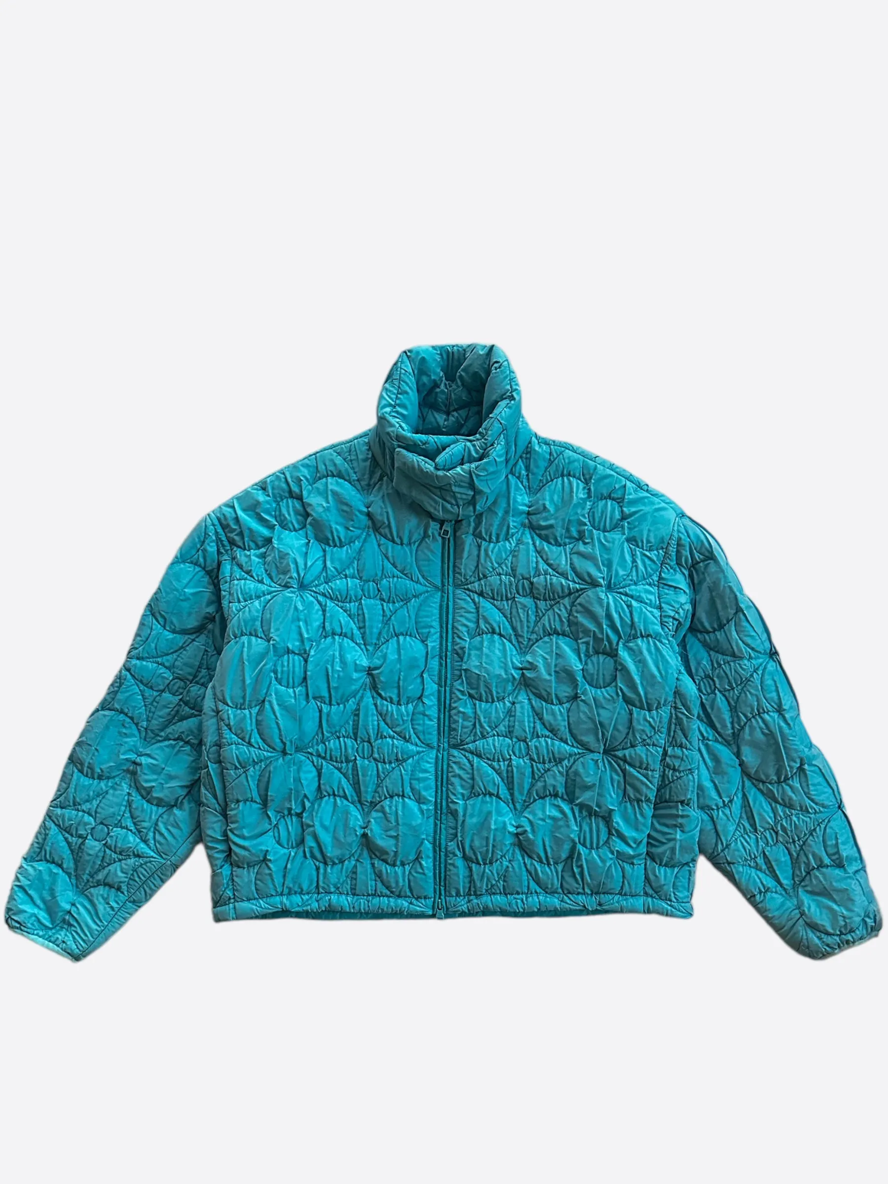 Louis Vuitton Blue Flower Monogram Puffer Jacket
