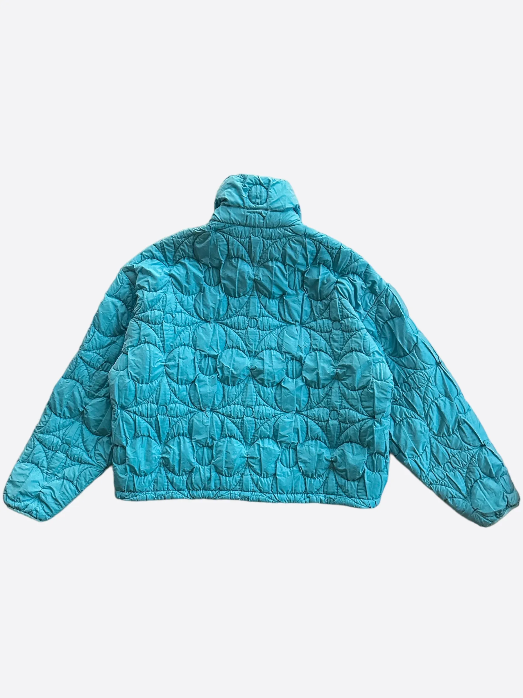 Louis Vuitton Blue Flower Monogram Puffer Jacket