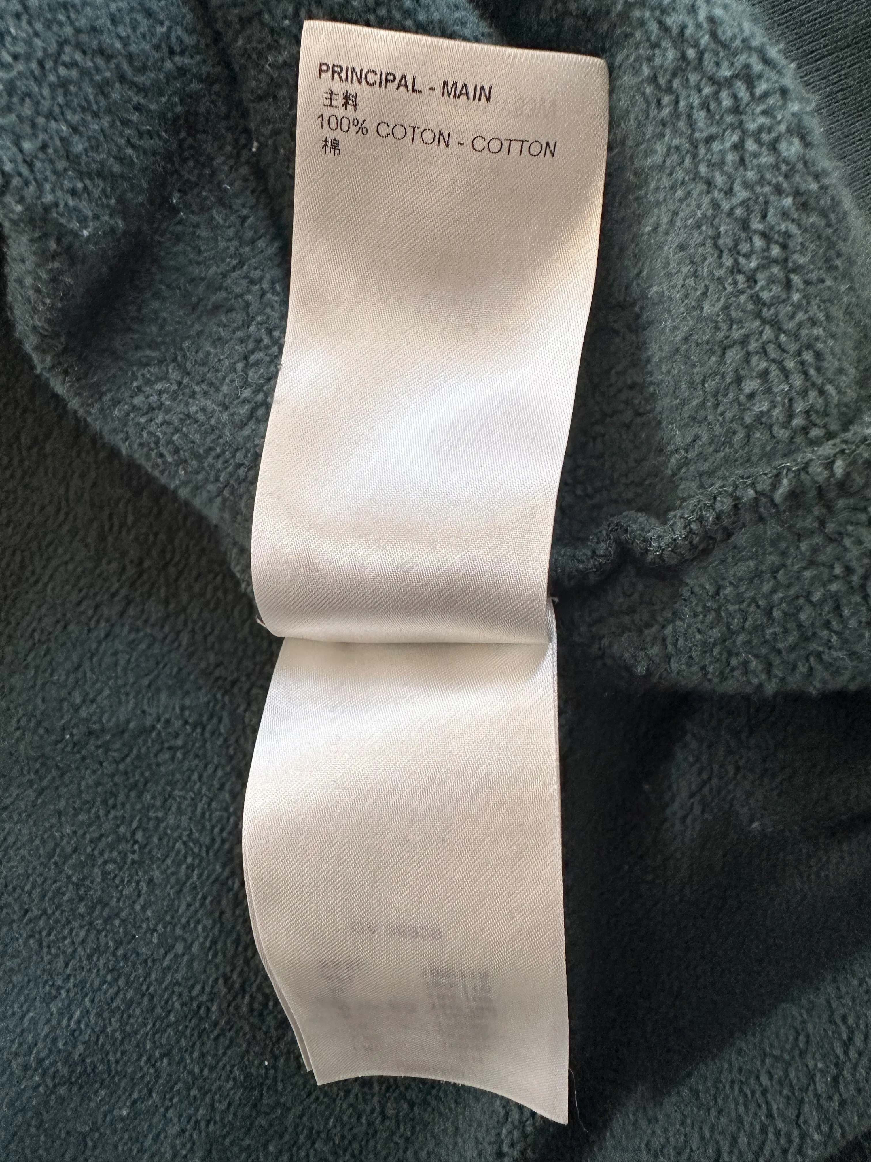 Louis Vuitton Green & Blue Denim Zip Up Hoodie