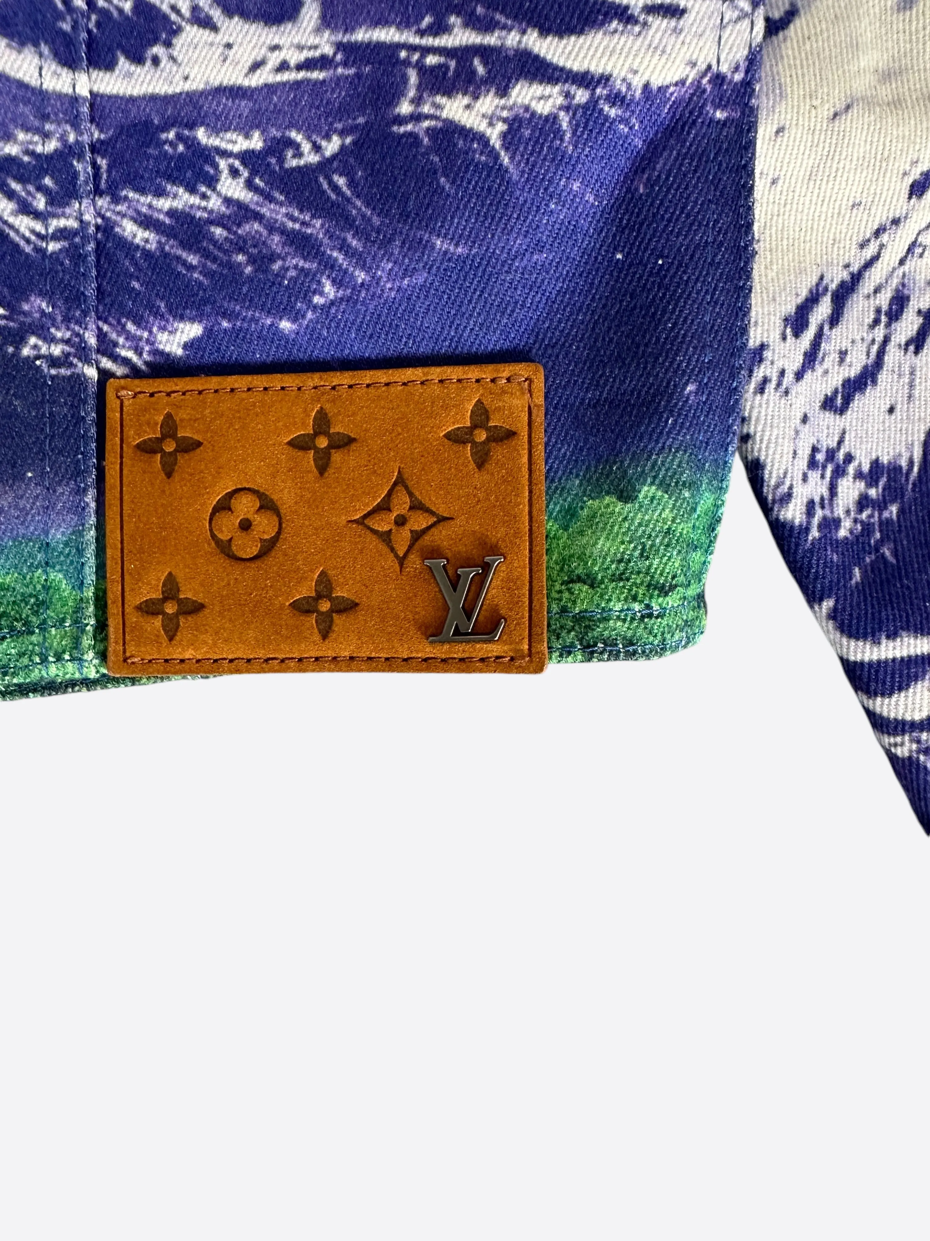 Louis Vuitton Multicolor Landscape Denim Jacket