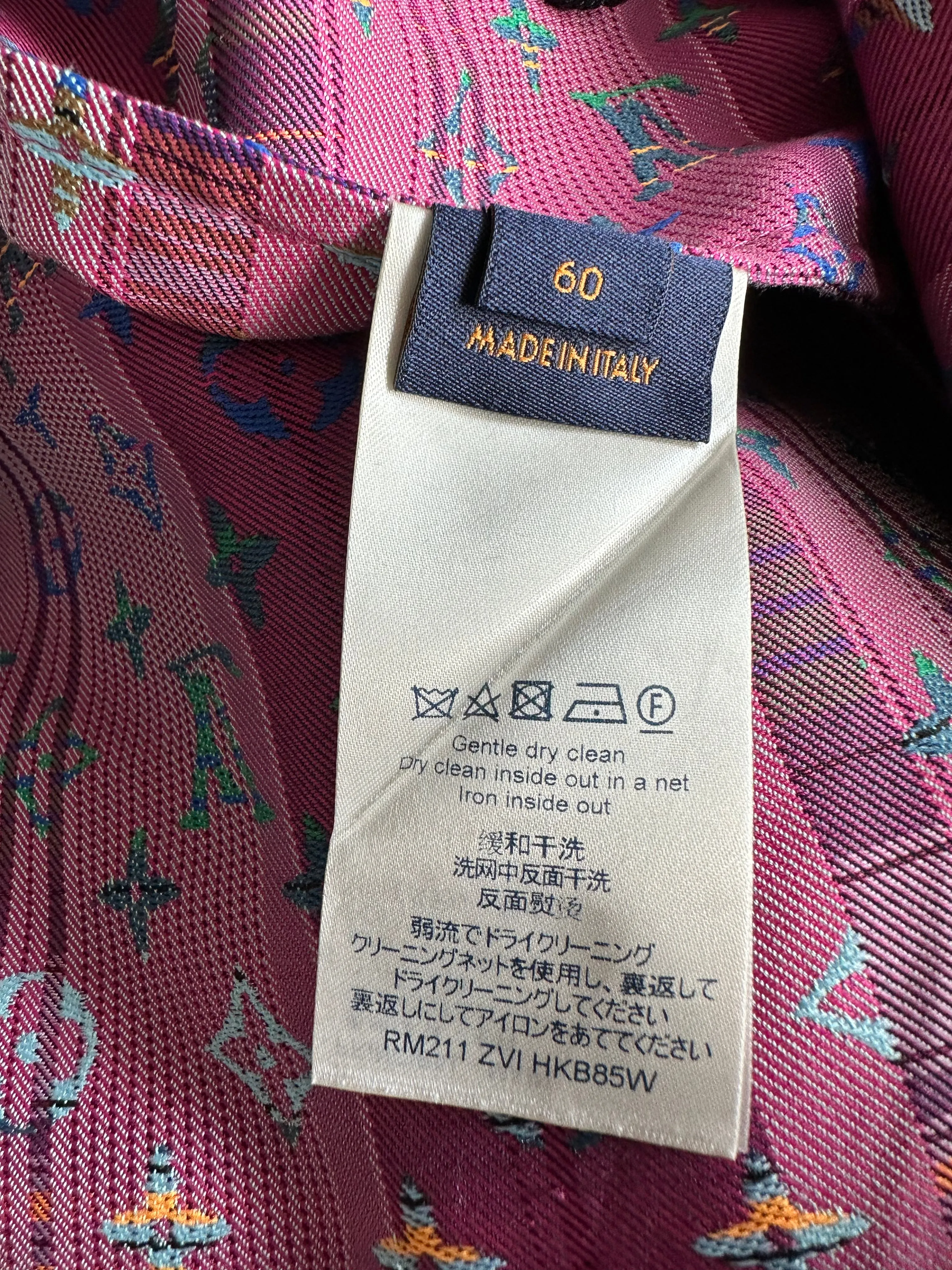 Louis Vuitton Multicolor Plaid & Pink Monogram Windbreaker