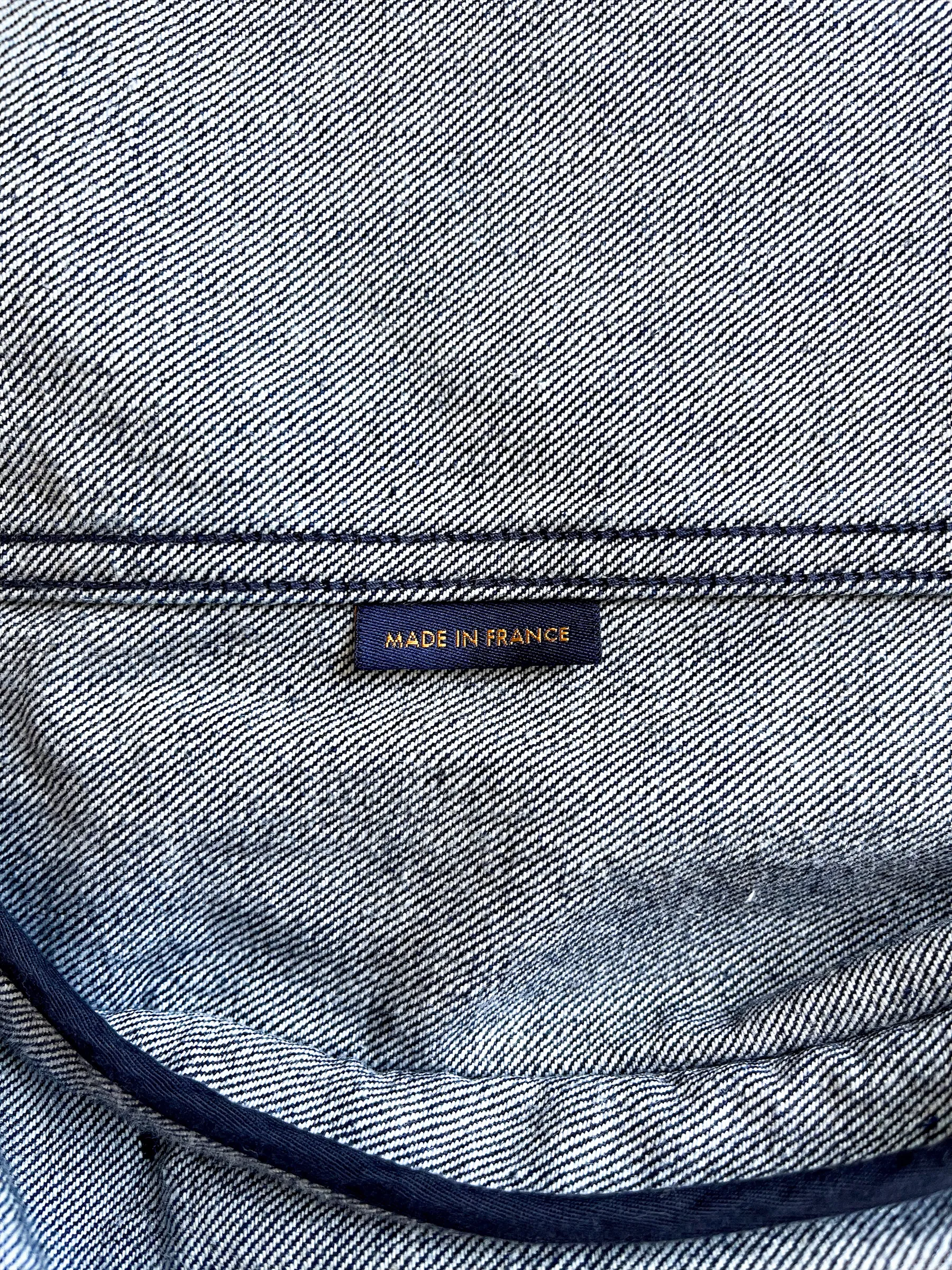 Louis Vuitton Navy & White Monogram Denim Jacket