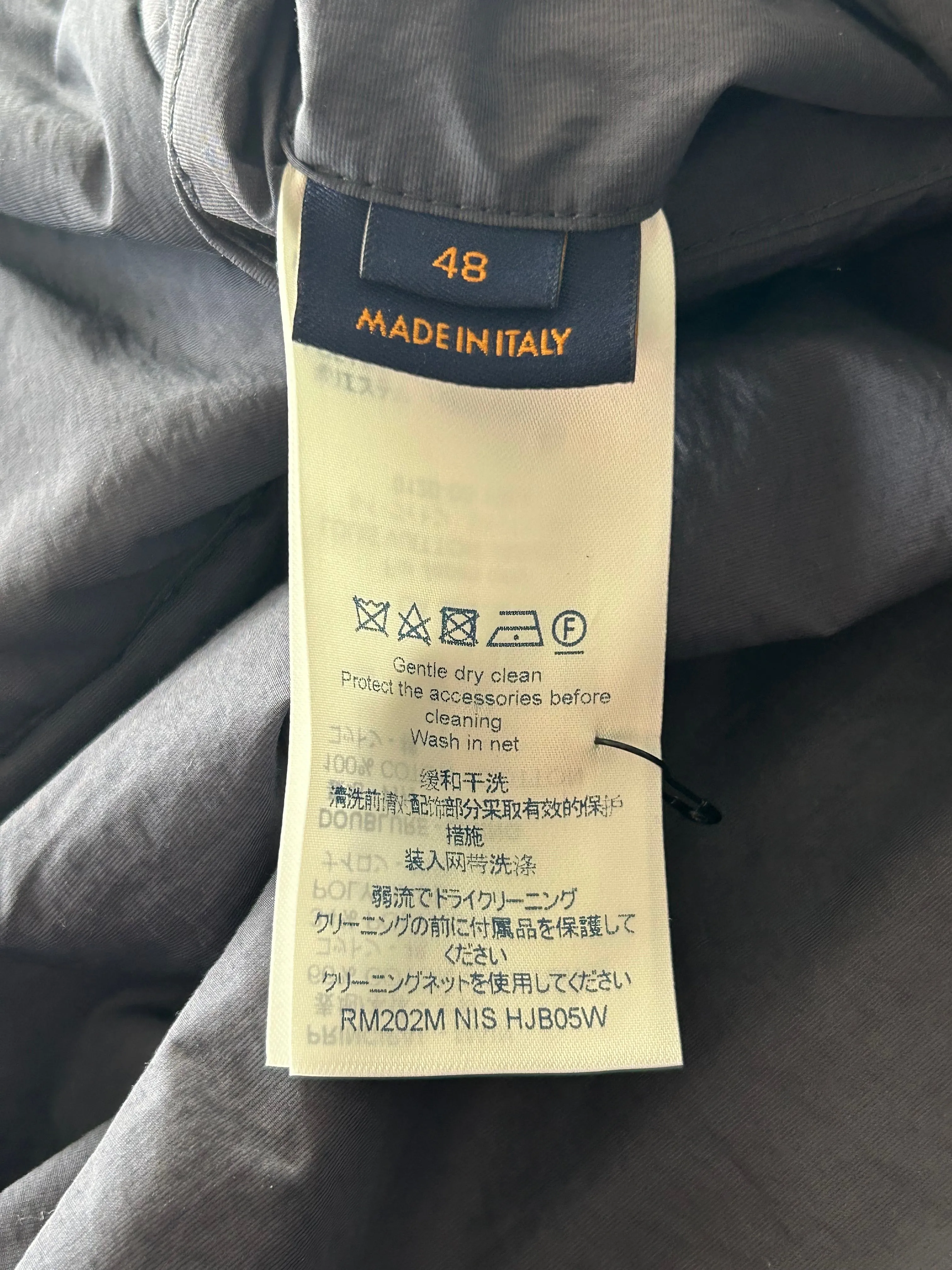 Louis Vuitton Navy Camouflage Monogram Reversible Jacket