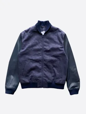 Louis Vuitton Navy Watercolor Monogram Bomber Jacket