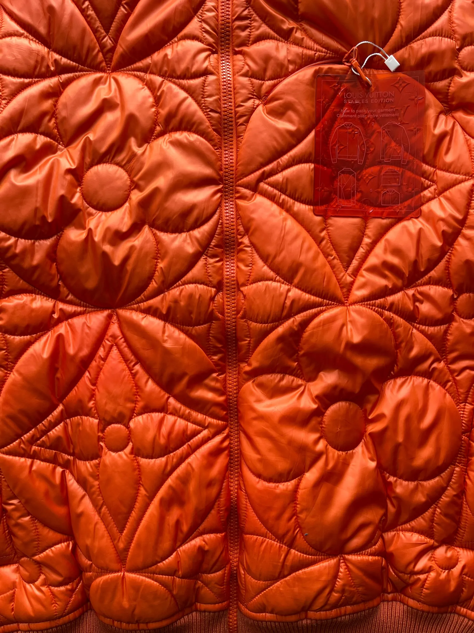 Louis Vuitton Orange Monogram Bomber Jacket