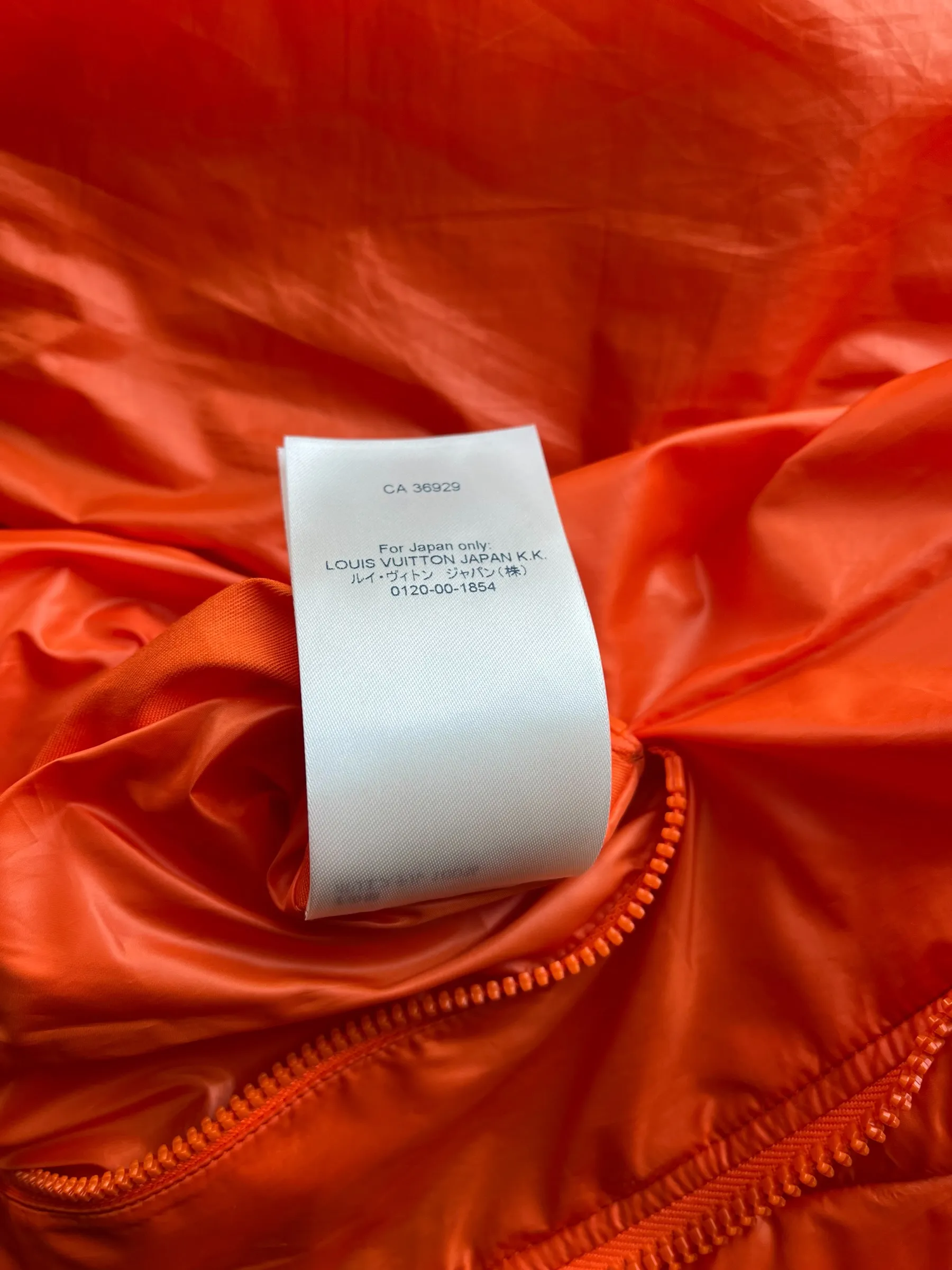 Louis Vuitton Orange Monogram Bomber Jacket