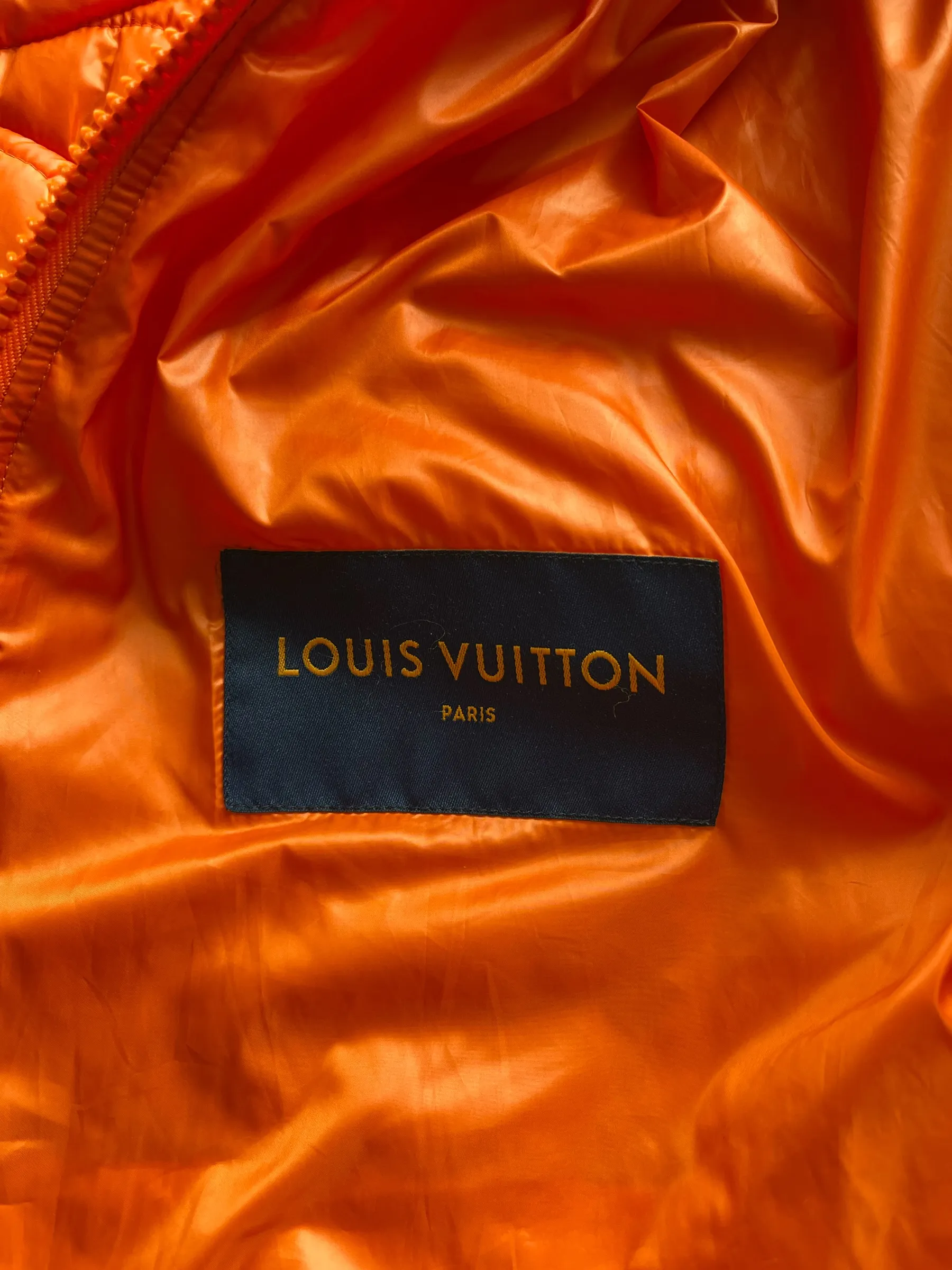 Louis Vuitton Orange Monogram Bomber Jacket