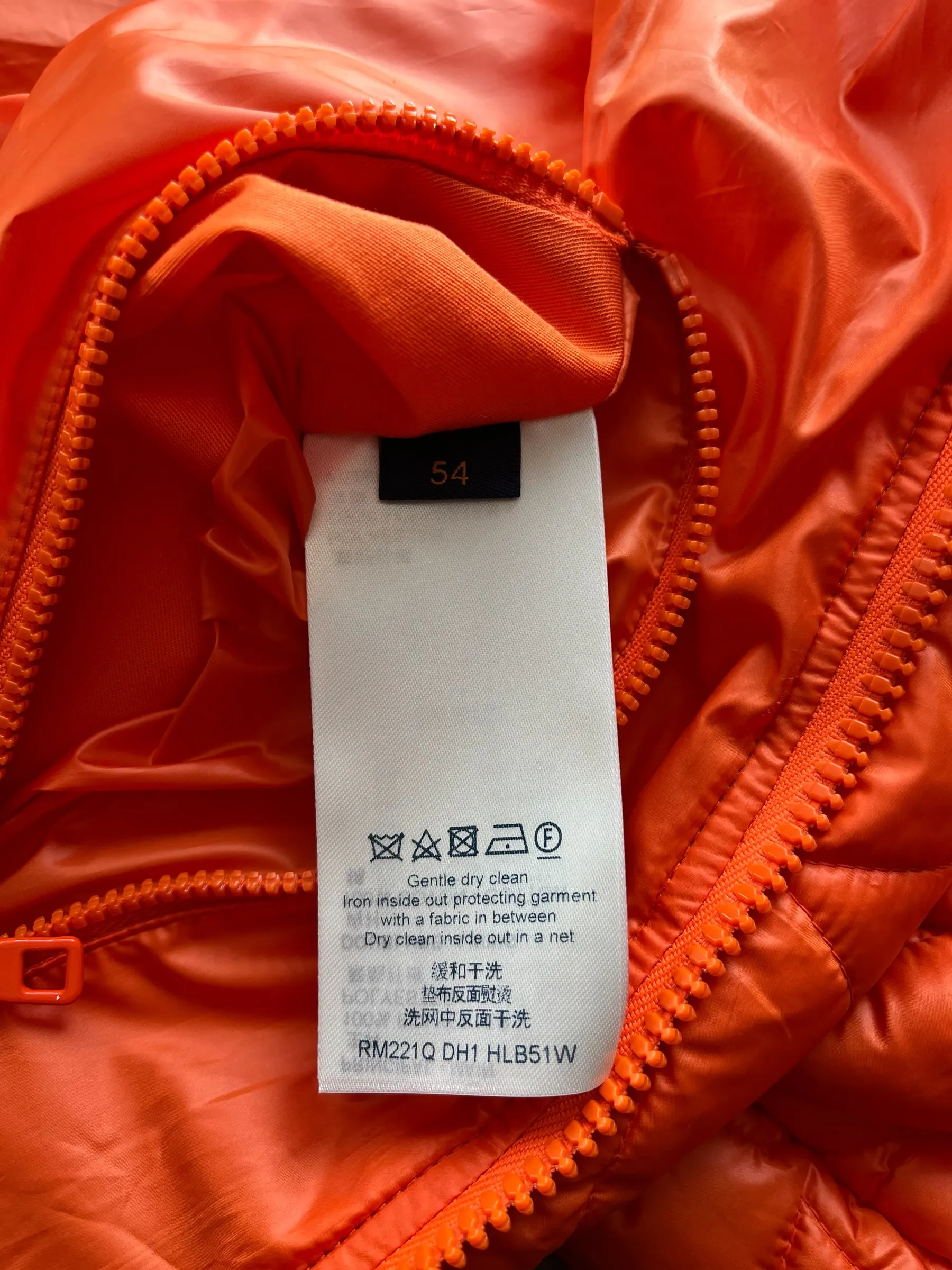 Louis Vuitton Orange Monogram Bomber Jacket
