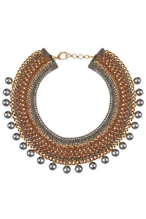 Mayabazaar 'Statement Crochet Choker' Nomad Ameya Necklace