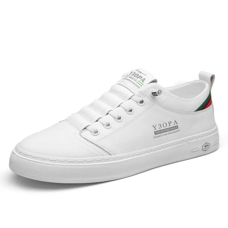 Men's Trendy Leather Casual Sneakers