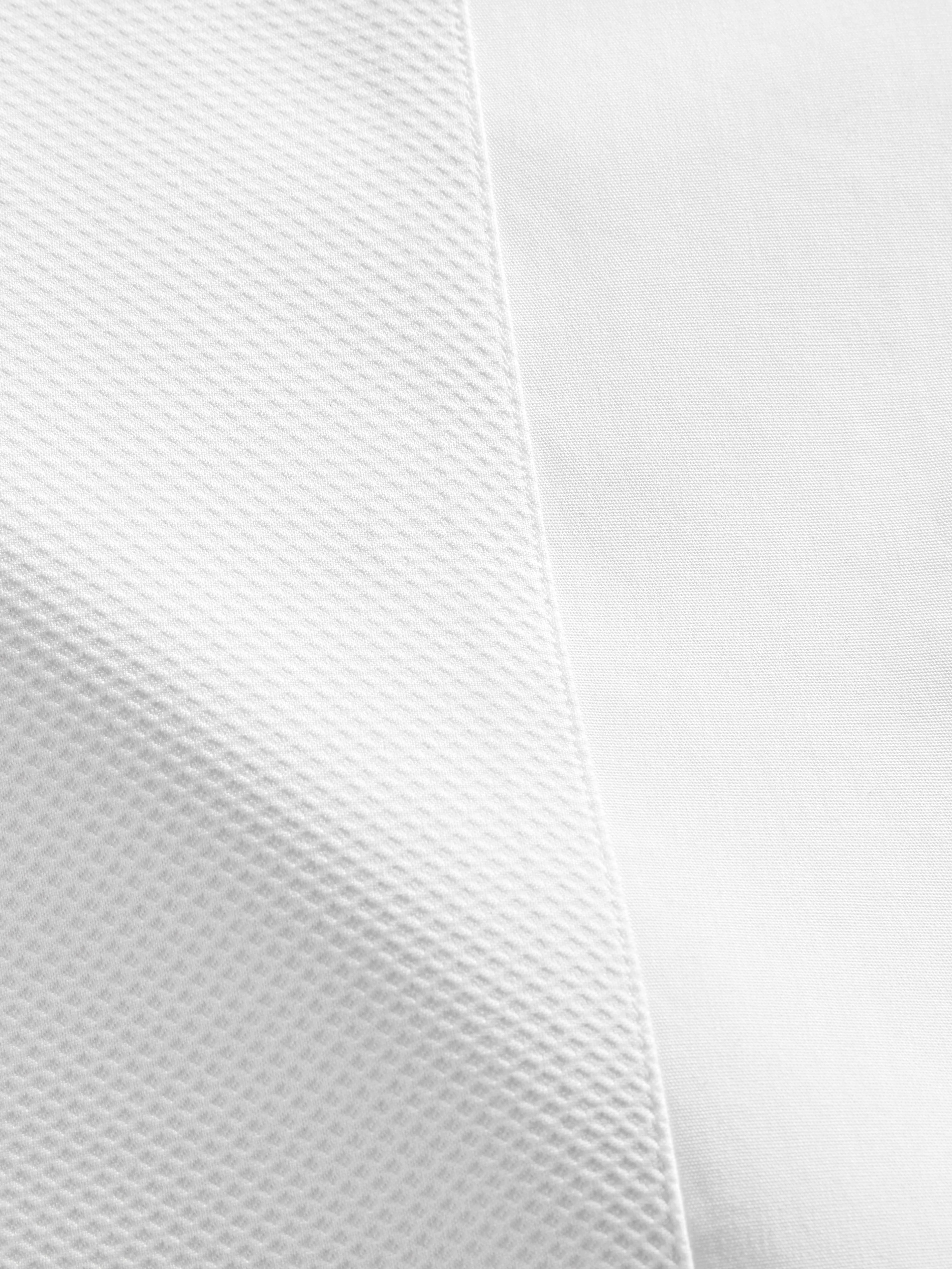 Non-Iron White Fitted Marcella Double Cuff Classic Collar Dress Shirt