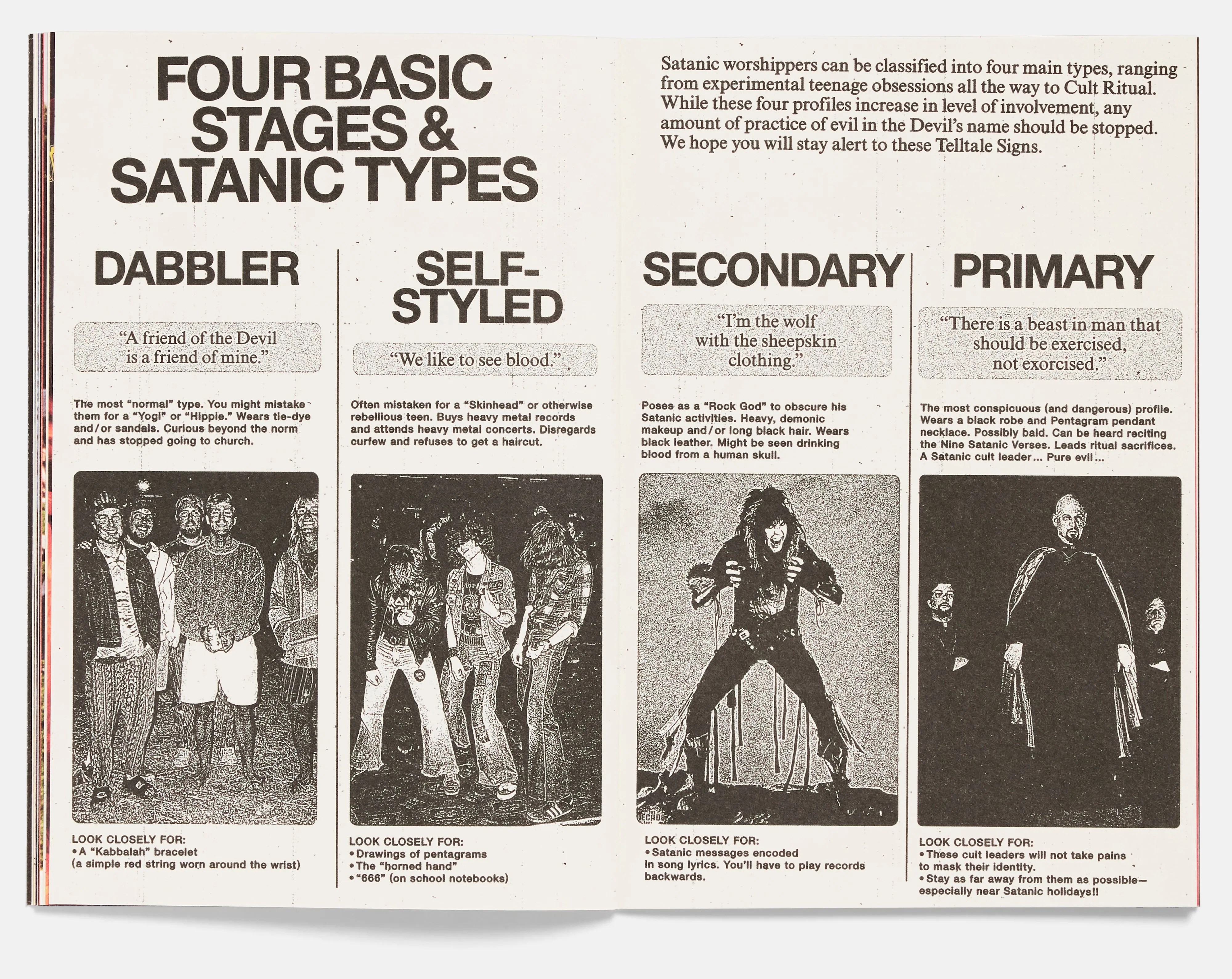 Not Today, Satan! Zine by Ti West