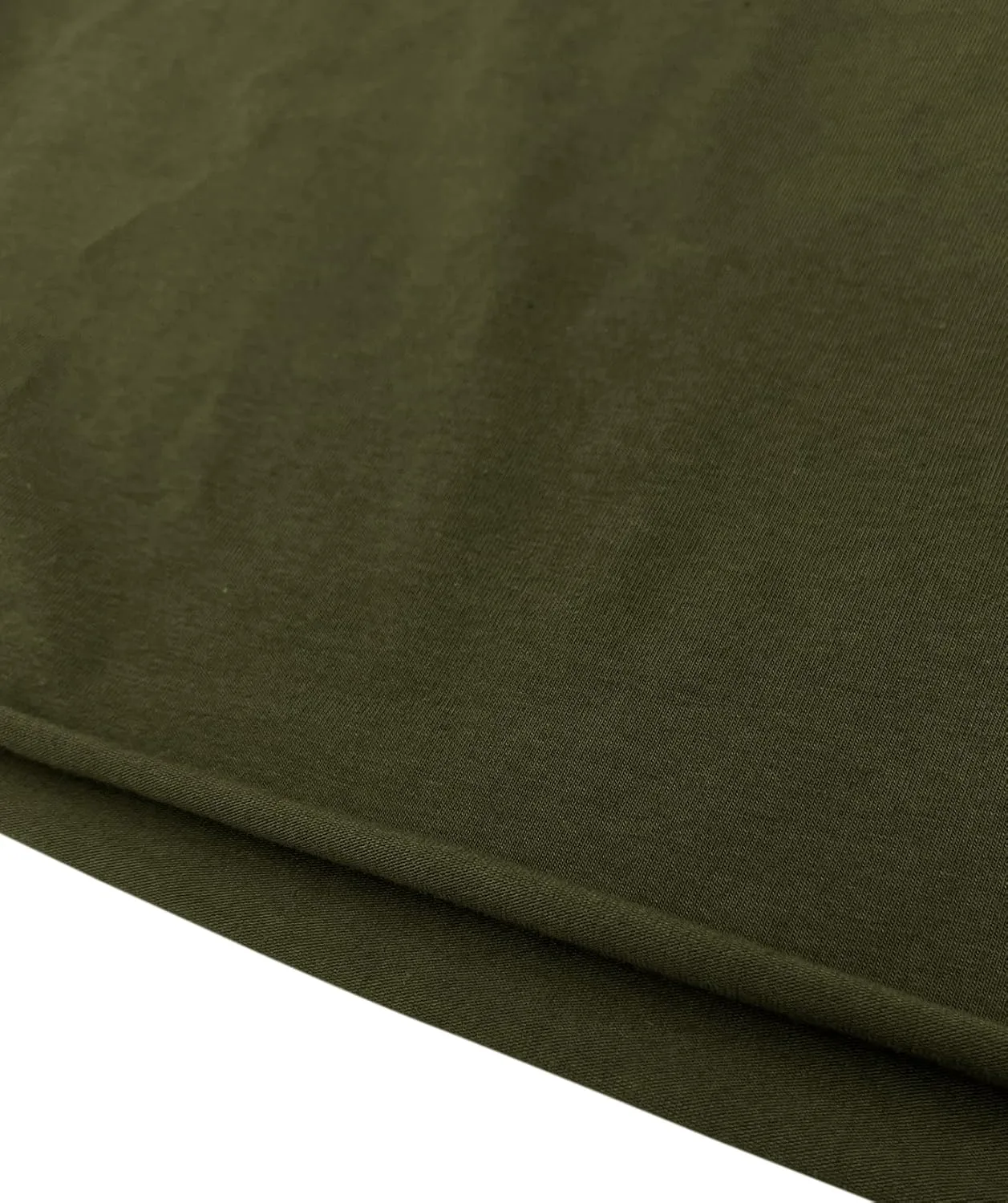 Orchidays Men's Boxy Cropped Raw Cut T Shirts Short Sleeve Round Neck Tee Casual Basic Tops