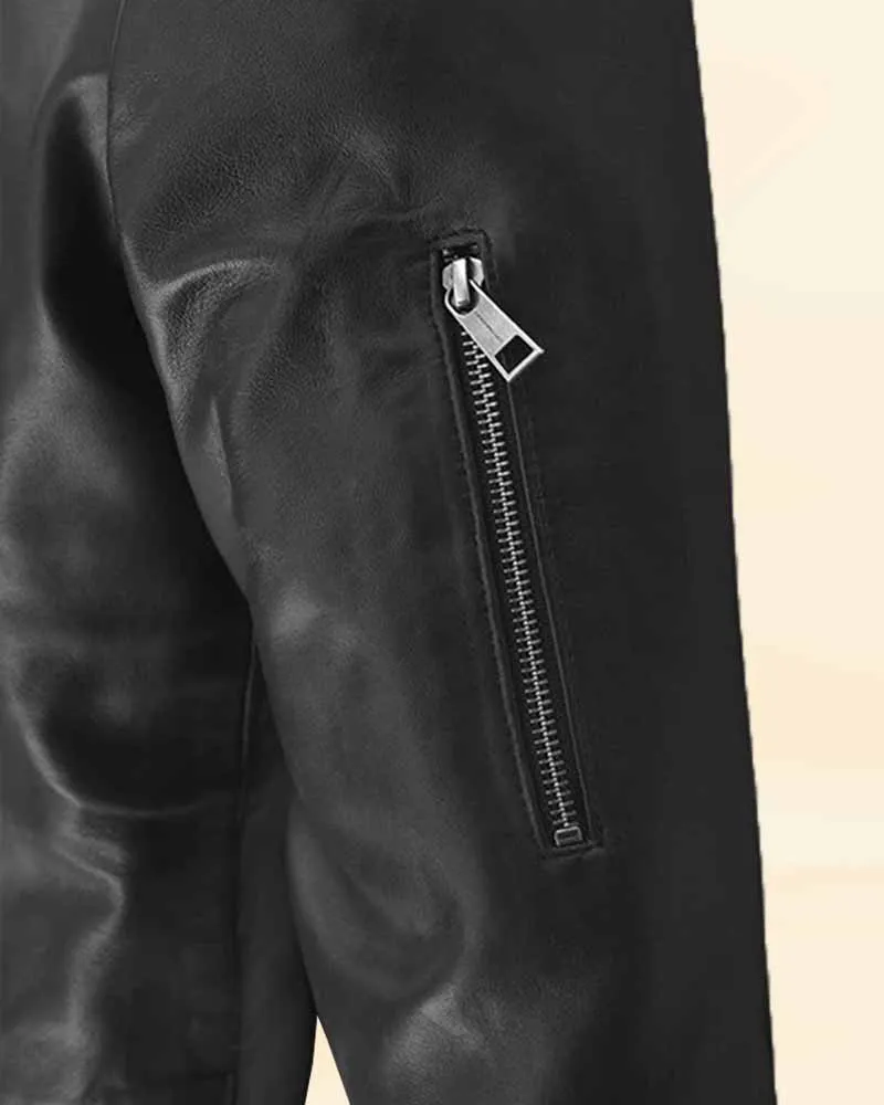 Stylish Black Leather Jacket Worn By Lan Somerhalder | Lan Somerhalder Stylish Black Leather Jacket