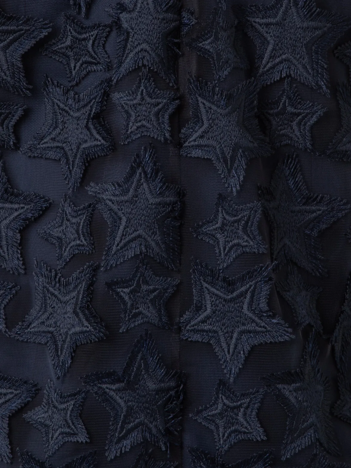 Top with 3D Star Embroidery