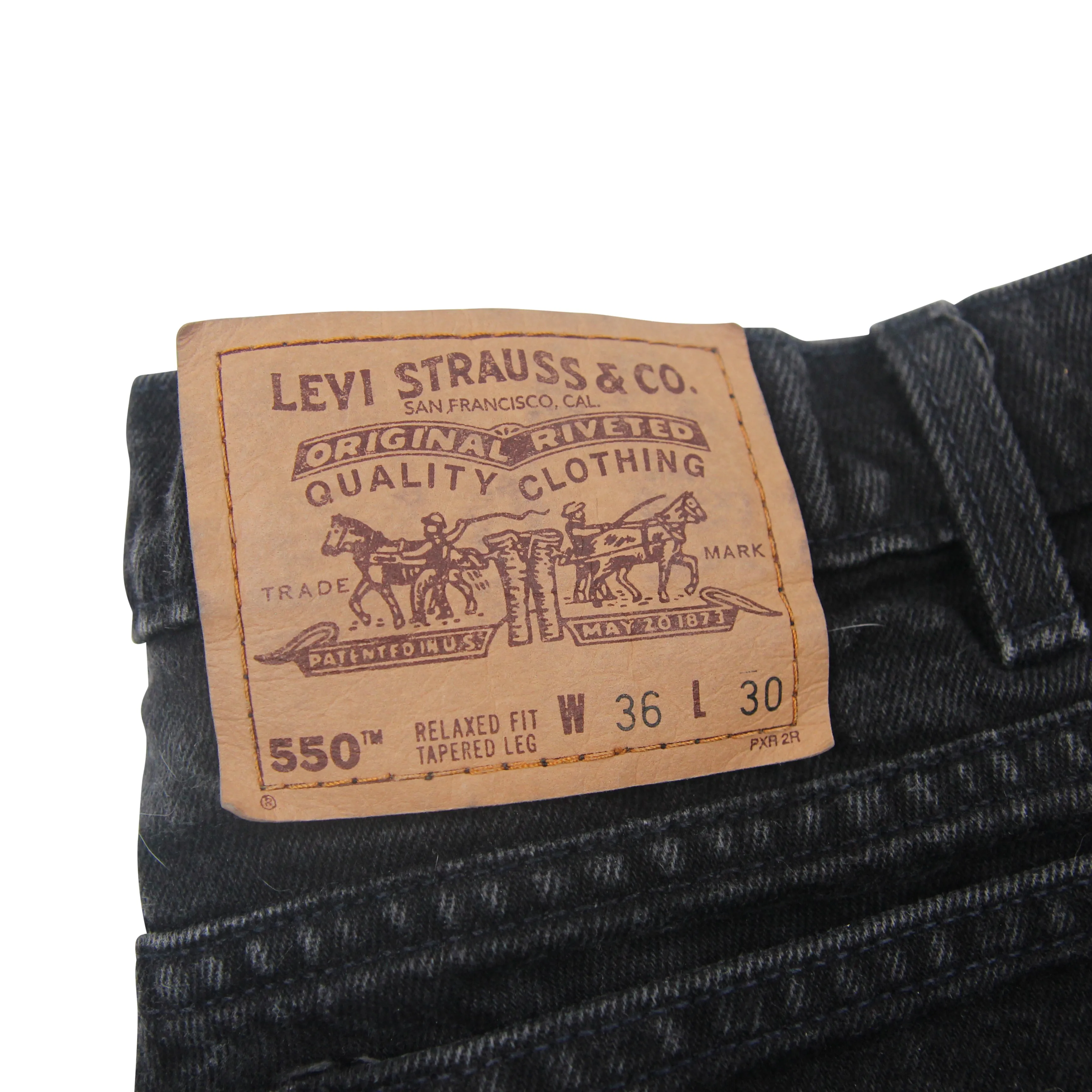 Vintage Levis 550 Relaxed Fit Orange Tab Denim Jeans - 36"x30"