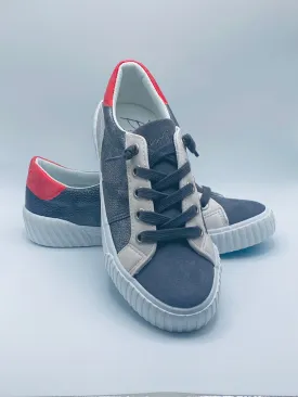 Wave Sneakers by Blowfish in Gun Metal/Grey/Red