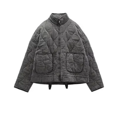Winter Jackets Women's Coat Warm Outwear With Pocket Casual Loose Ladies Jacket Vintage Fashion Outerwear Woman Parkas Coat
