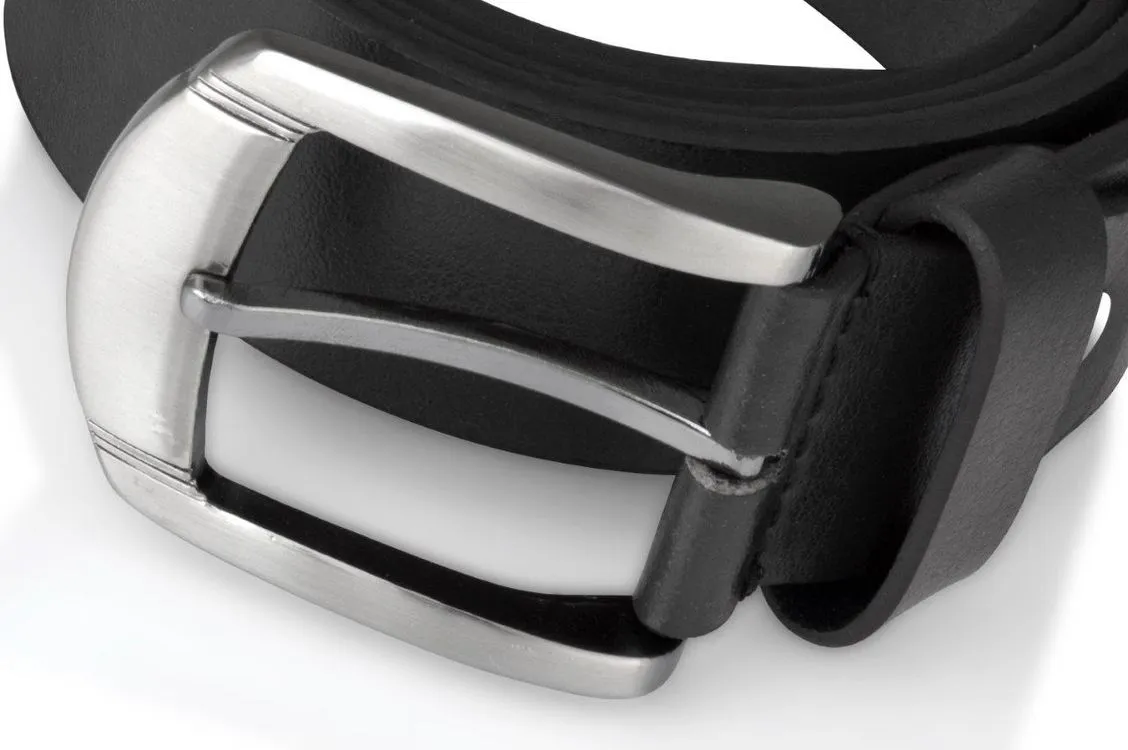 Woodland Leathers Black Jean Leather Belt