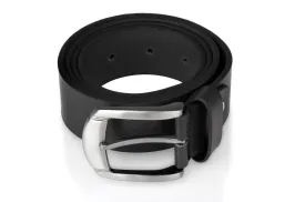 Woodland Leathers Black Jean Leather Belt