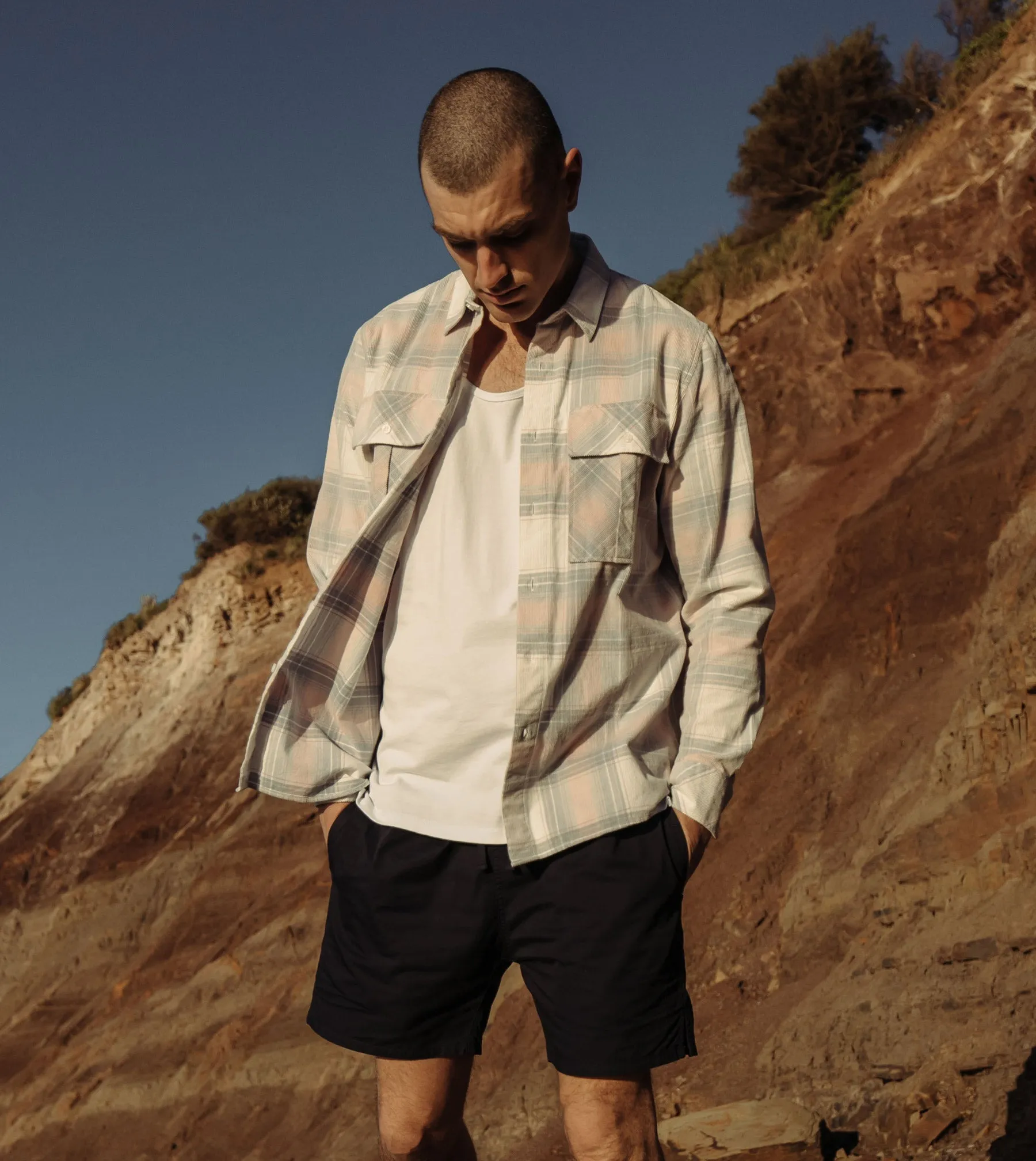 Work Cord LS Shirt Frost/Musk
